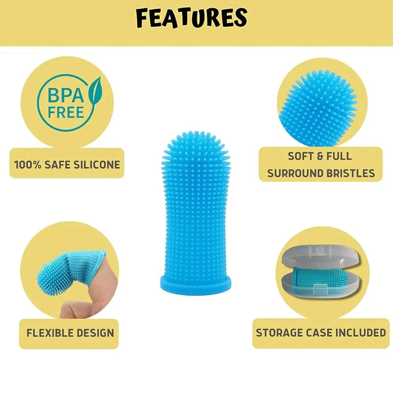 Super Soft Dog Finger Toothbrush - Monolog