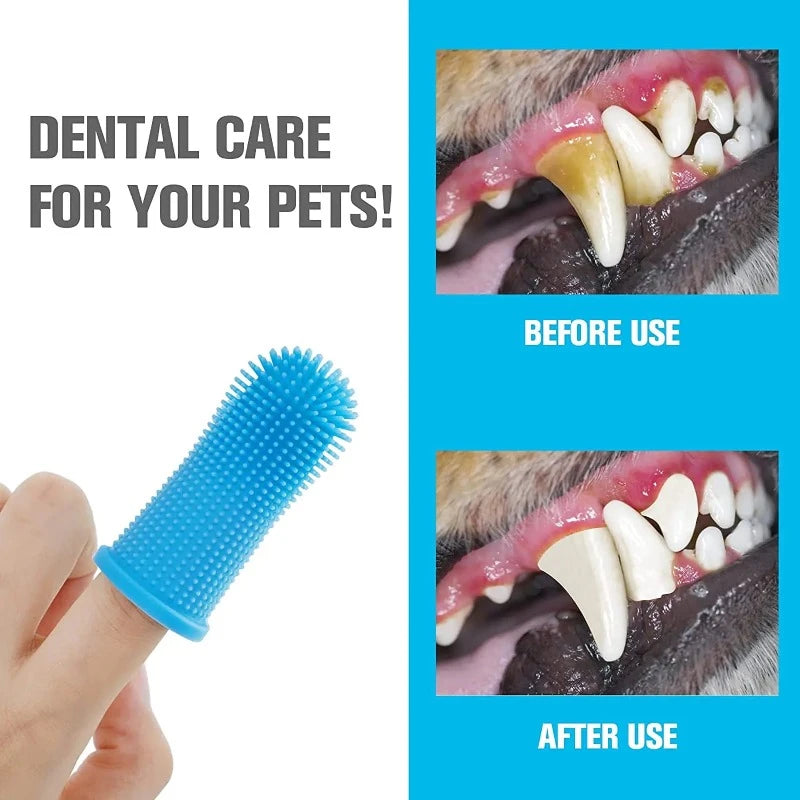 Super Soft Dog Finger Toothbrush - Monolog