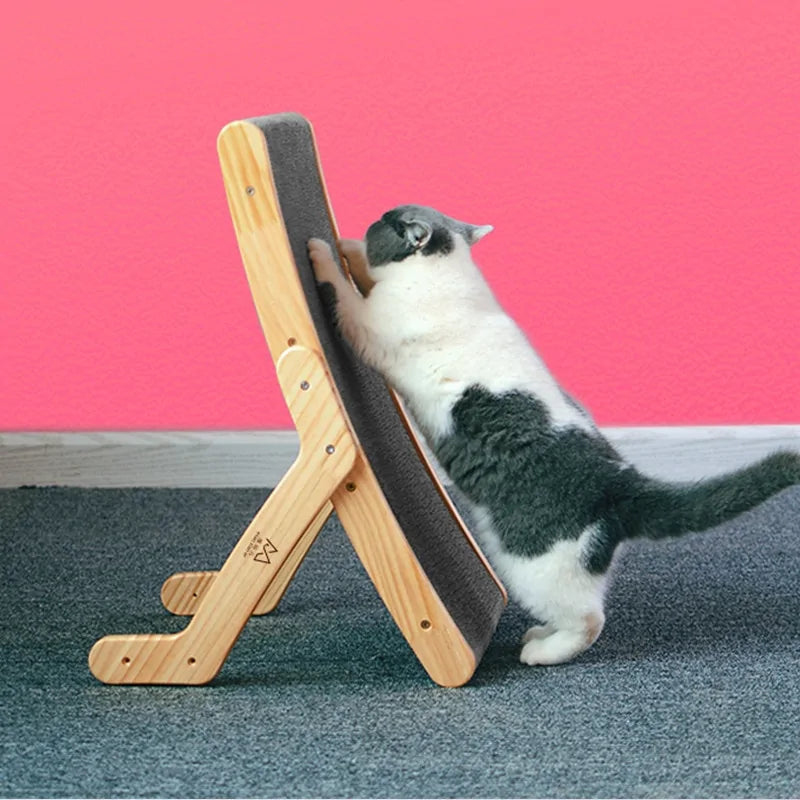 Vertical Wood Cat Scratch Board Toy - Monolog