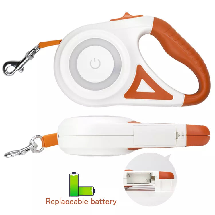 Retractable Adjustable Led Lights Dog Leash