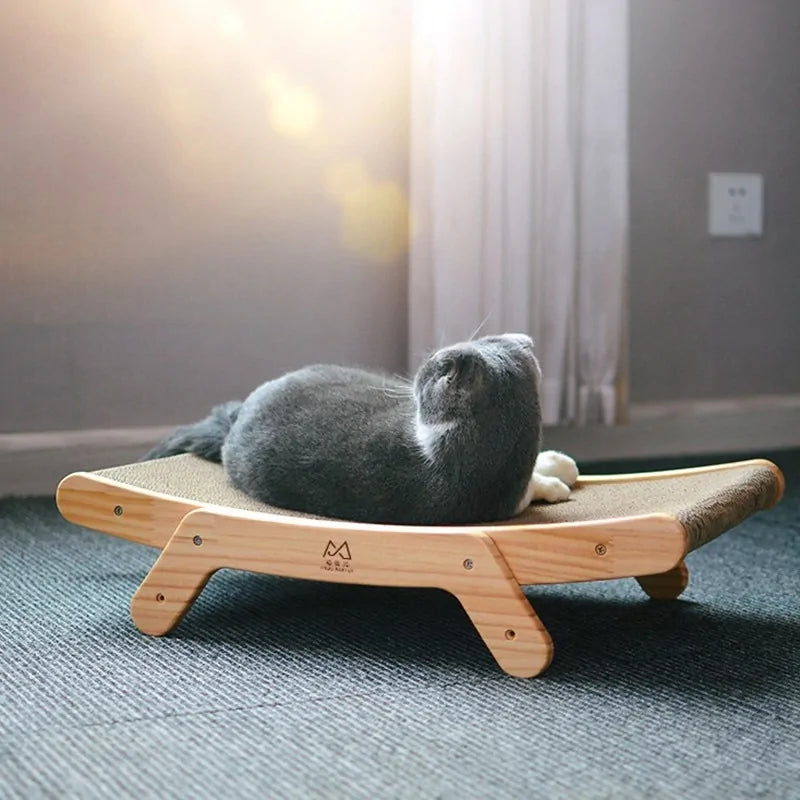 Vertical Wood Cat Scratch Board Toy - Monolog